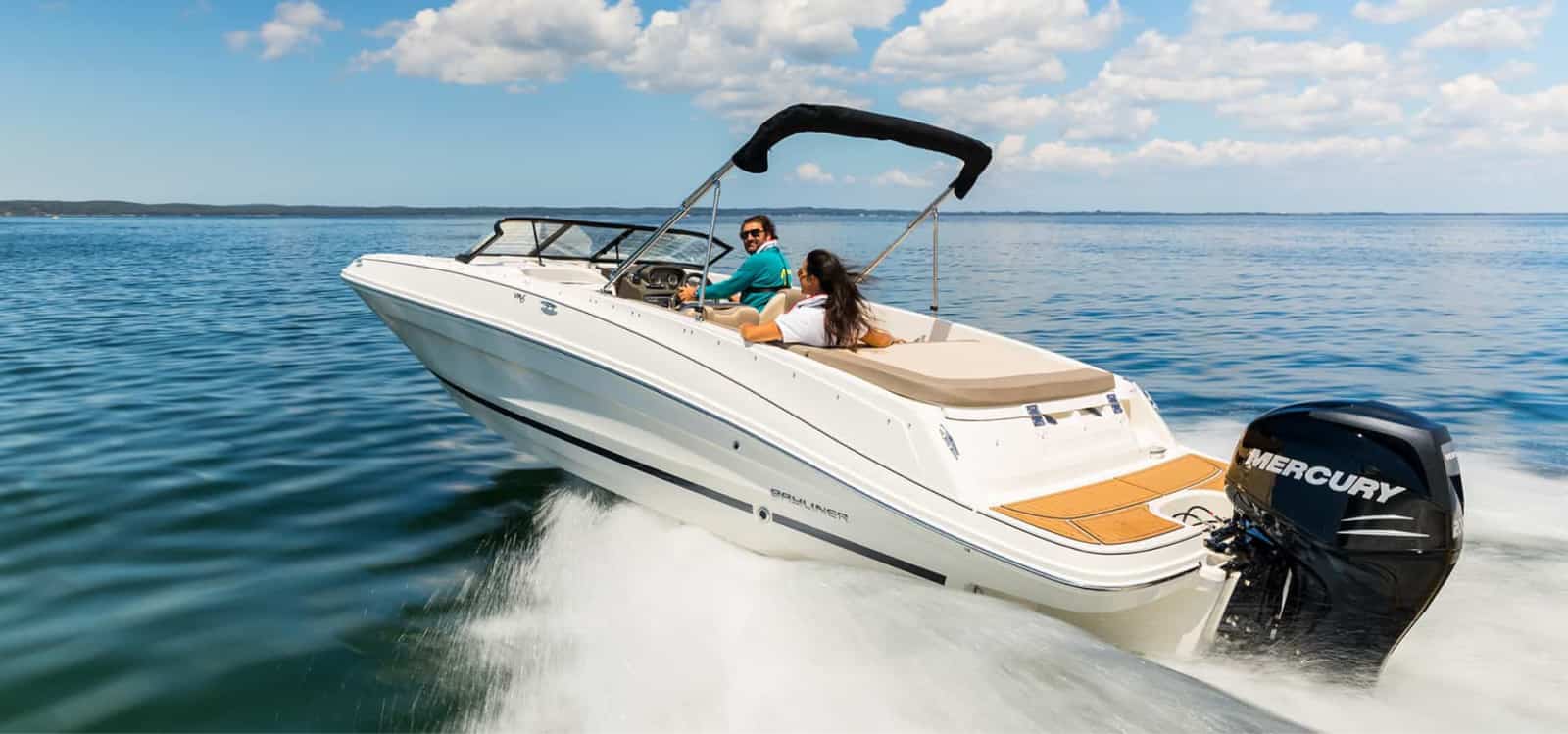 The Bayliner VR6 for sale at Bates Wharf marine sales