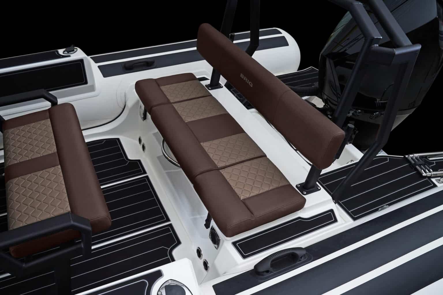 The seating of the Brig Navigator 24 for sale at Bates Wharf