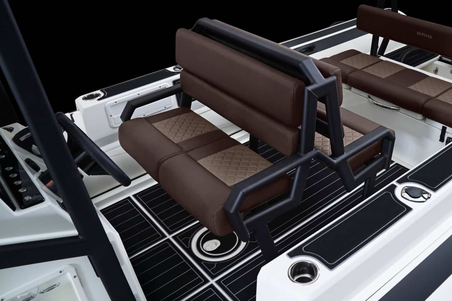 The cockpit seating of the Brig Navigator 24