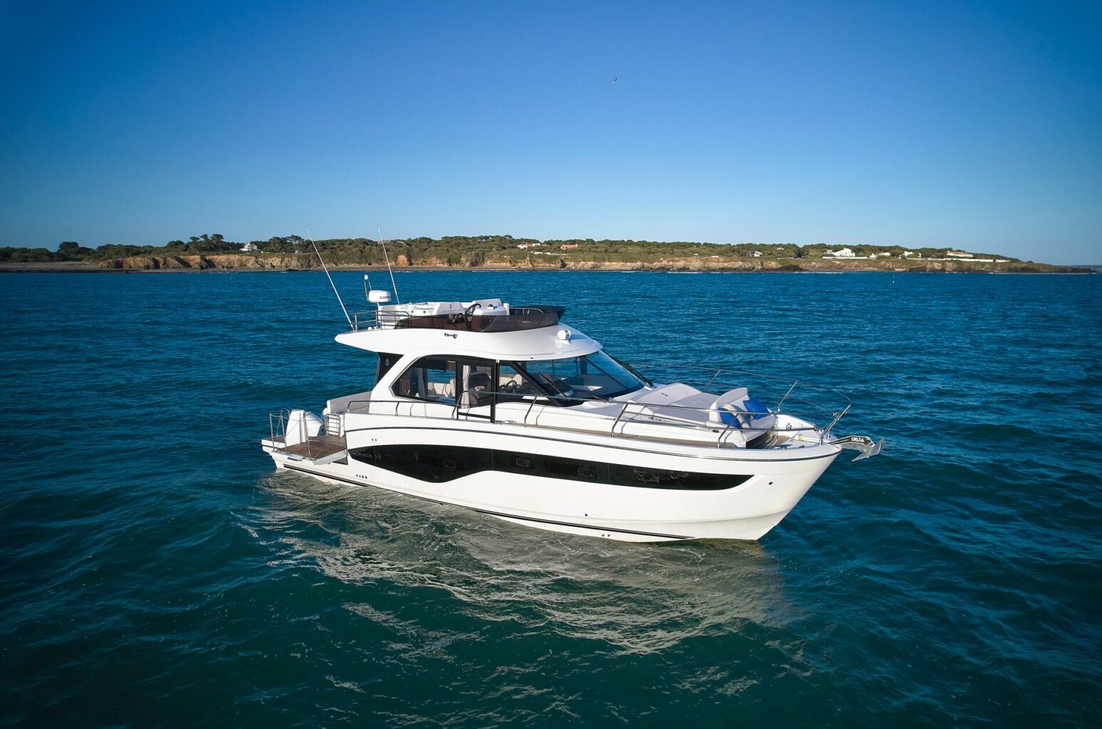 A Beneteau boat made with boat parts for sale at Bates Wharf