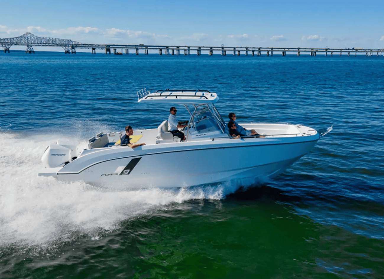 The Beneteau Flyer 9 Spacedeck for sale UK at Bates Wharf