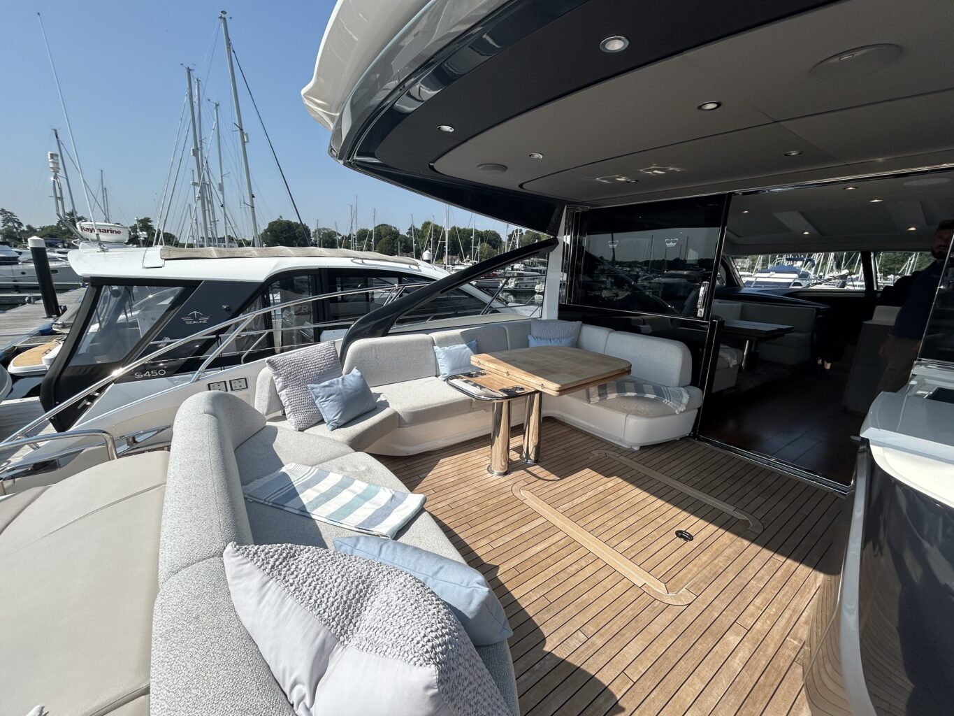 Princess V55 review: alfresco dining area