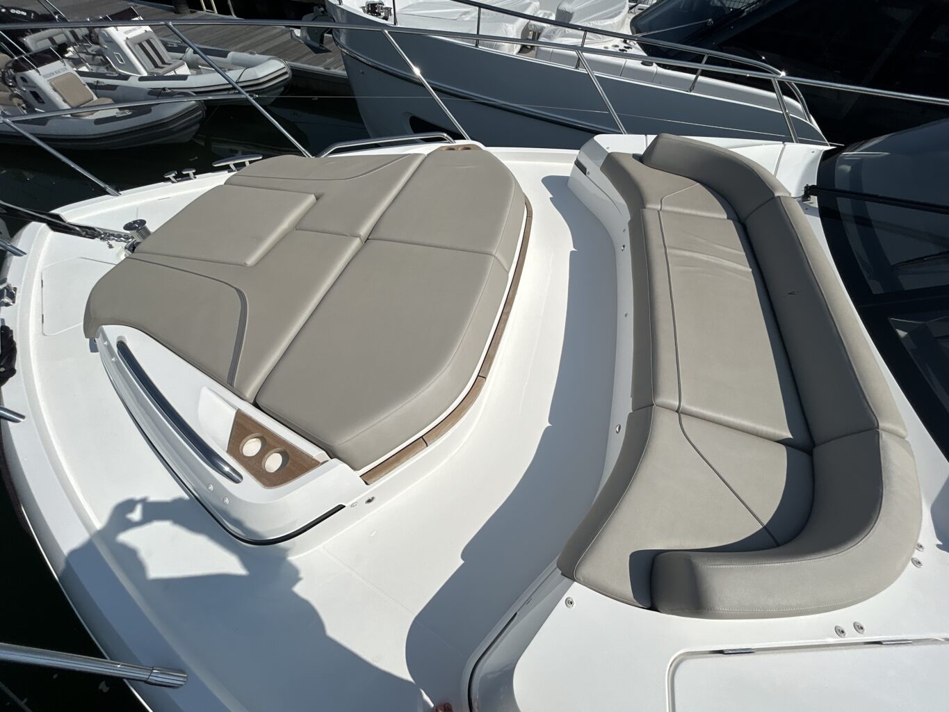 Princess V55 review: The bow sun pads