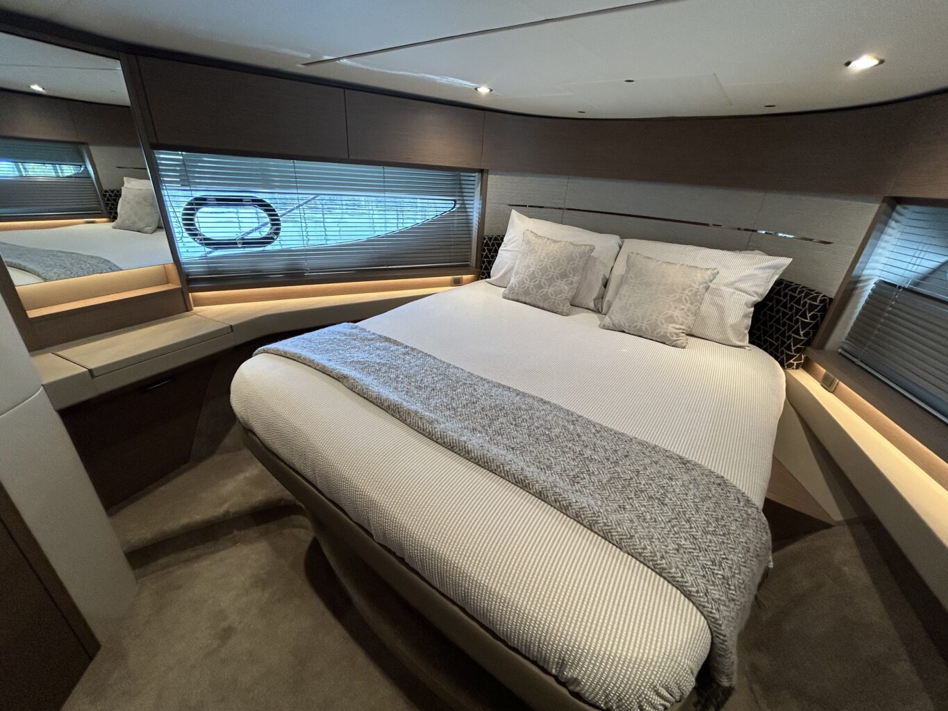 Princess V55 review: The owner's cabin and bed