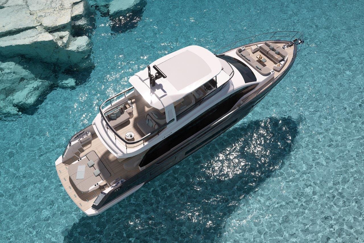 The Azimut Fly 62 for sale UK at Bates Wharf