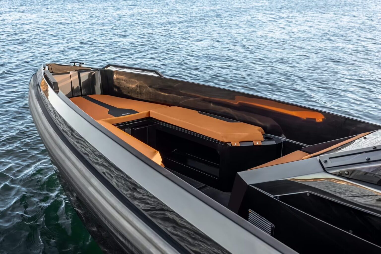The bow of the Iron 827 for sale at Bates Wharf
