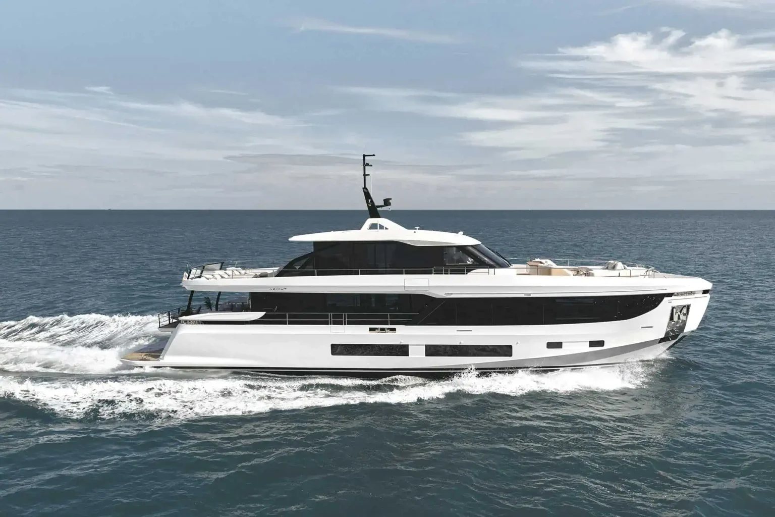 The Azimut Grande 30M For Sale UK at Bates Wharf.